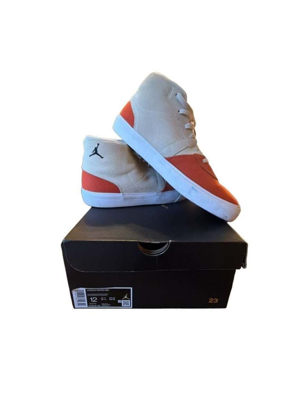 Jordan Series Mid Phantom Black Mantra Orange Size 12 DA8026 081